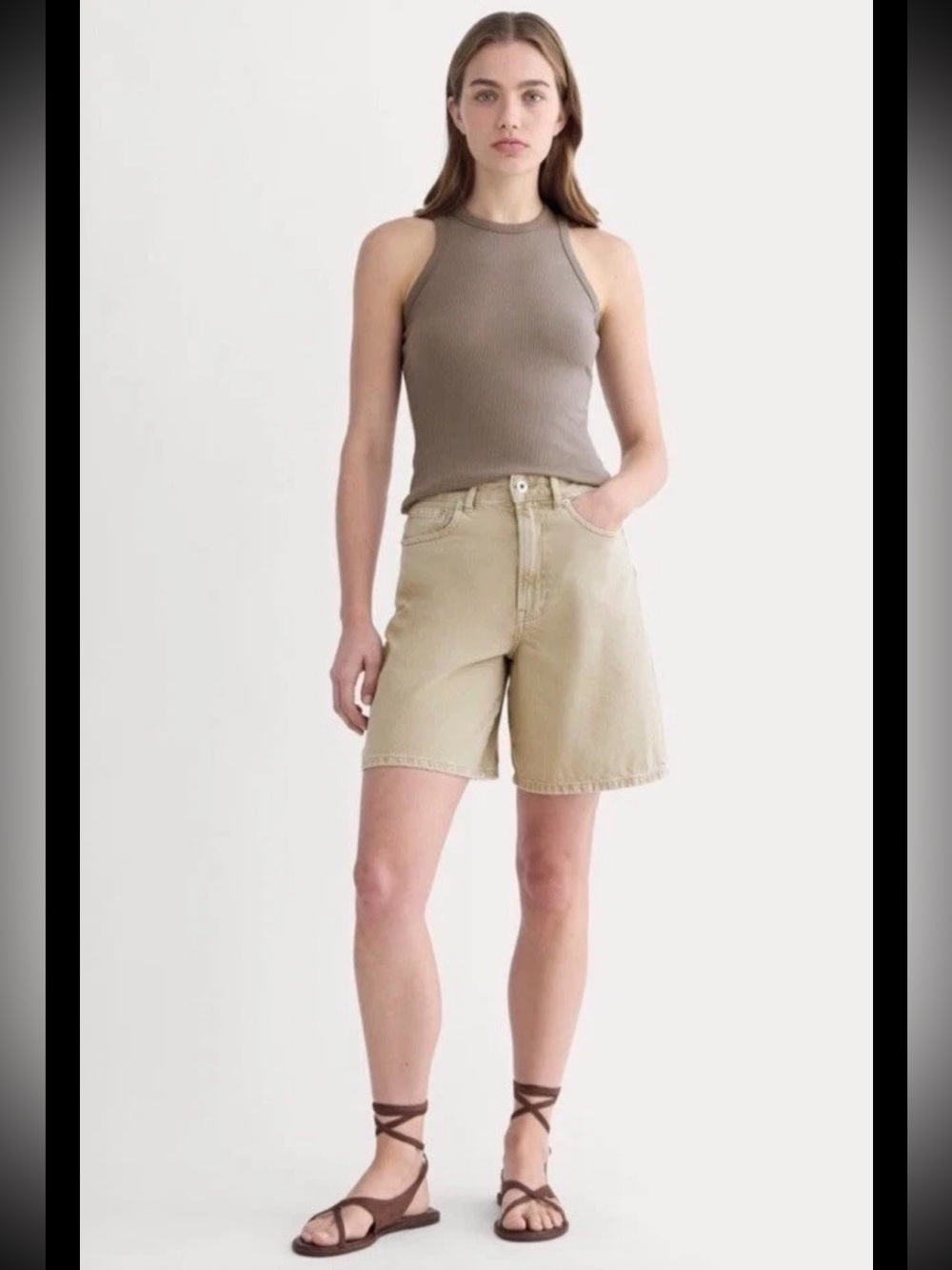 NWT Everlane The Long Denim Short Size 25R (B3) 102